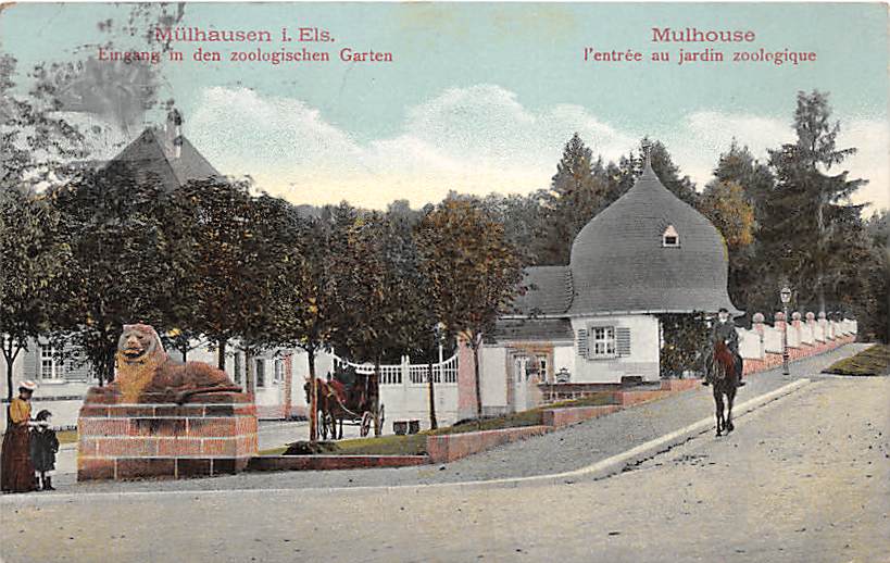 Mülhausen i.Els., Eingang in den zoolog. Garten
