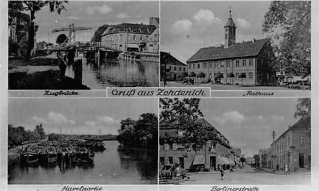 Zehdenick, Zugbrücke, Rathaus, Berlinerstrassse
