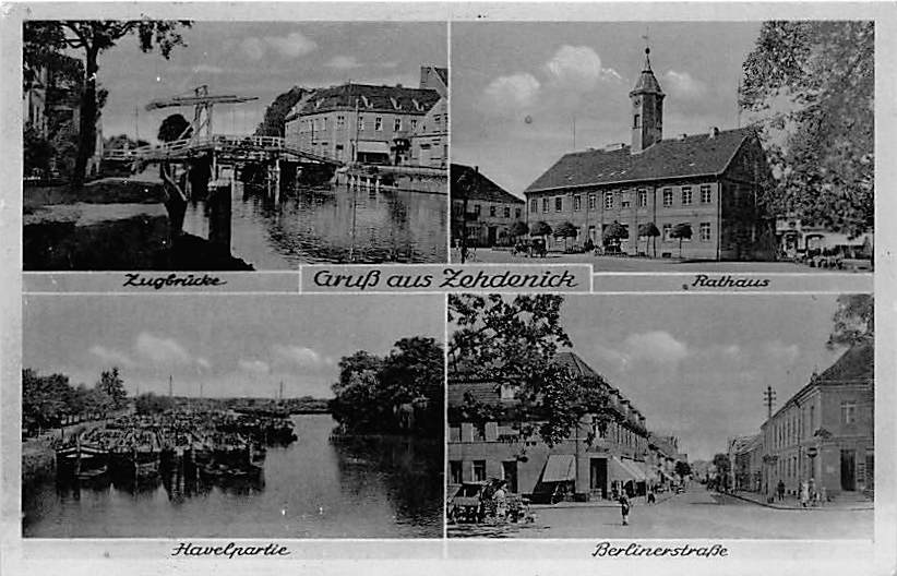 Zehdenick, Zugbrücke, Rathaus, Berlinerstrassse
