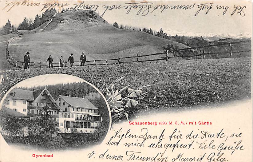 Schauenberg mit Säntis, Gyrenbad