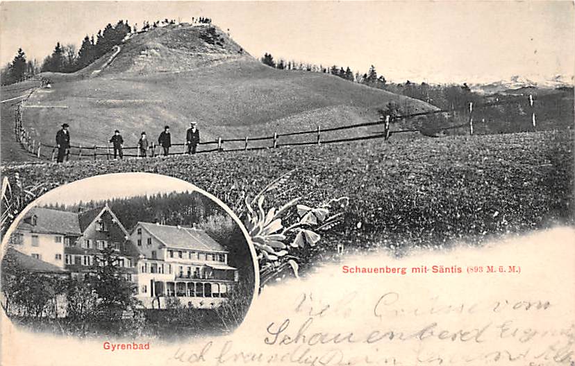 Schauenberg mit Säntis, Gyrenbad