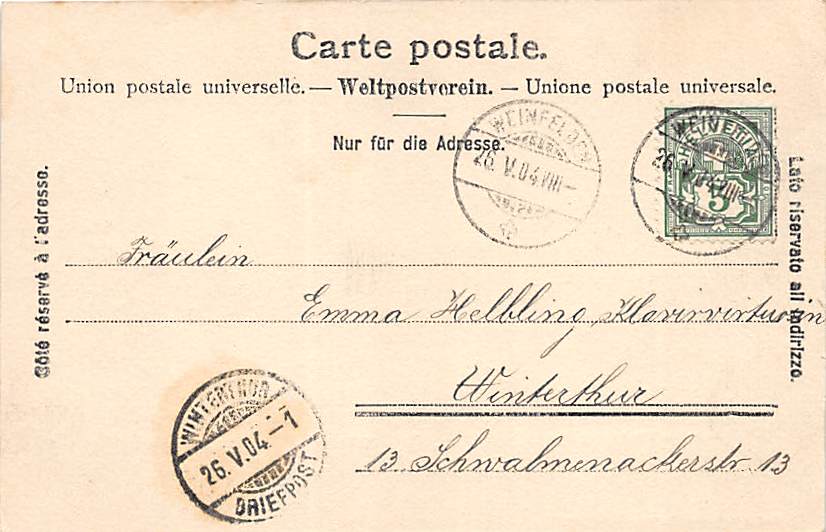 Weinfelden, Rathausgasse, evang. Kirche, Hotel Krone