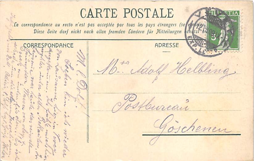 Lausanne, Place St.Francois, Batiment des Postes