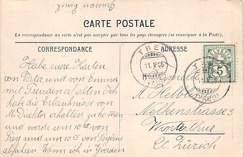 Trey, Pensionnat Cornamusaz