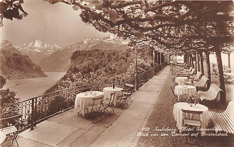 Seelisberg, Hotel Sonnenberg, Terrasse