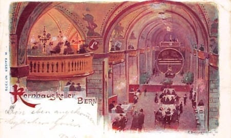 Bern, Kornhauskeller, Pächter Emil Rubin