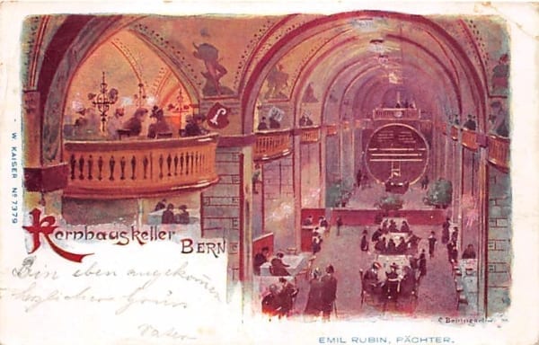 Bern, Kornhauskeller, Pächter Emil Rubin