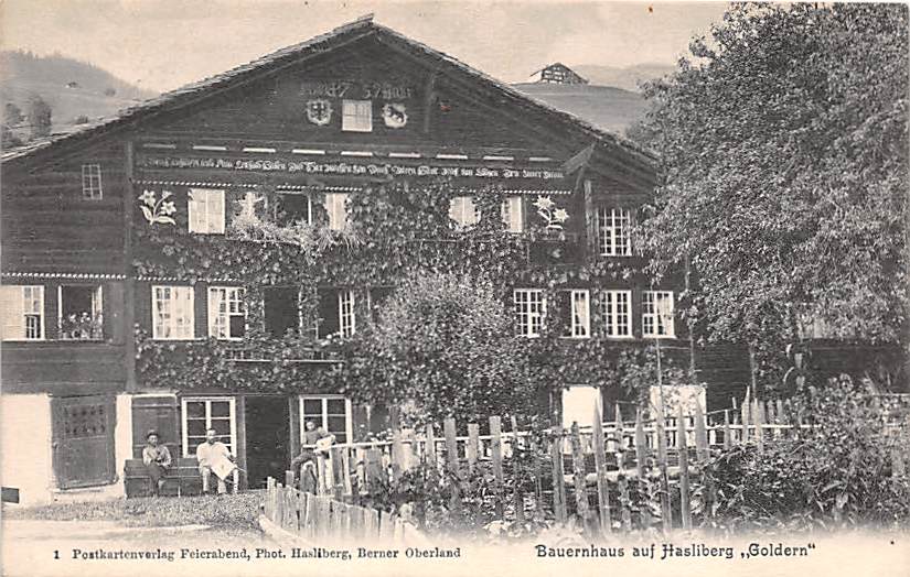 Hasliberg, Bauernhaus auf Hasliberg Goldern