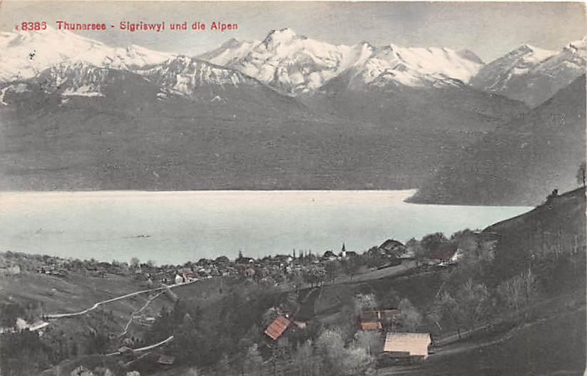 Sigriswil, Thunersee und die Alpen