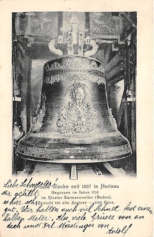 Herisau, Grosse Glocke seit 1807 in Herisau