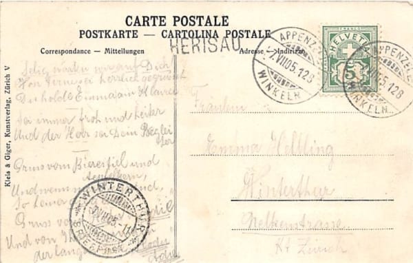 Herisau, Mehrbildkarte