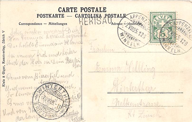 Herisau, Mehrbildkarte