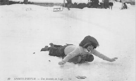 Les Avants, Une descente en Luge