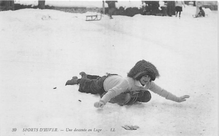 Les Avants, Une descente en Luge