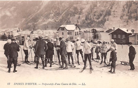 Les Avants, Preparatifs d'une Course de Skis