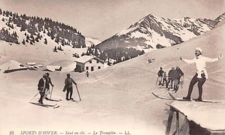 Les Avants, Saut en ski, Le Tremplin