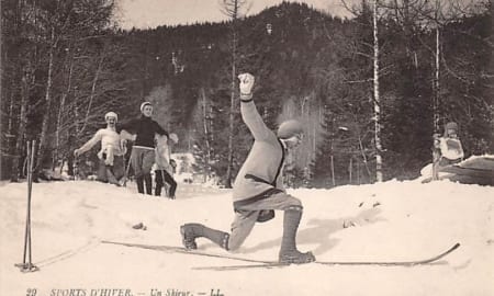Les Avants, Un Skieur