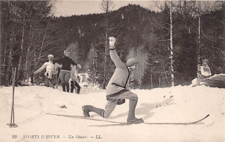 Les Avants, Un Skieur