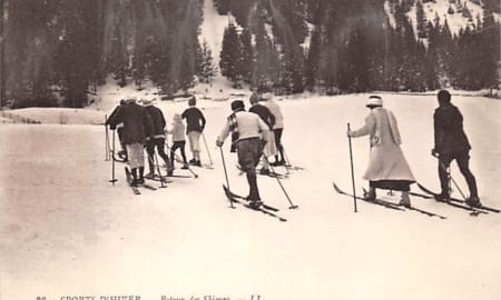 Les Avants, Retour des Skieurs