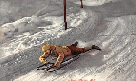 Wintersport, Schlittelfahrer