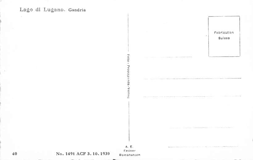 Gandria, Lago di Lugano