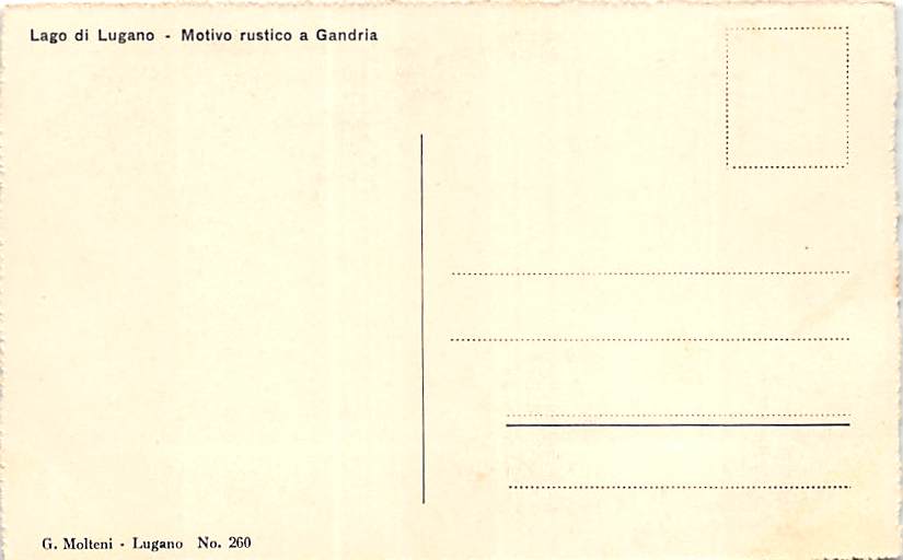 Gandria, Motivo rustico a Gandria