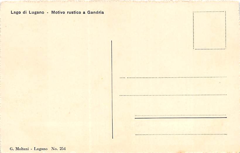 Gandria, Motivo rustico a Gandria