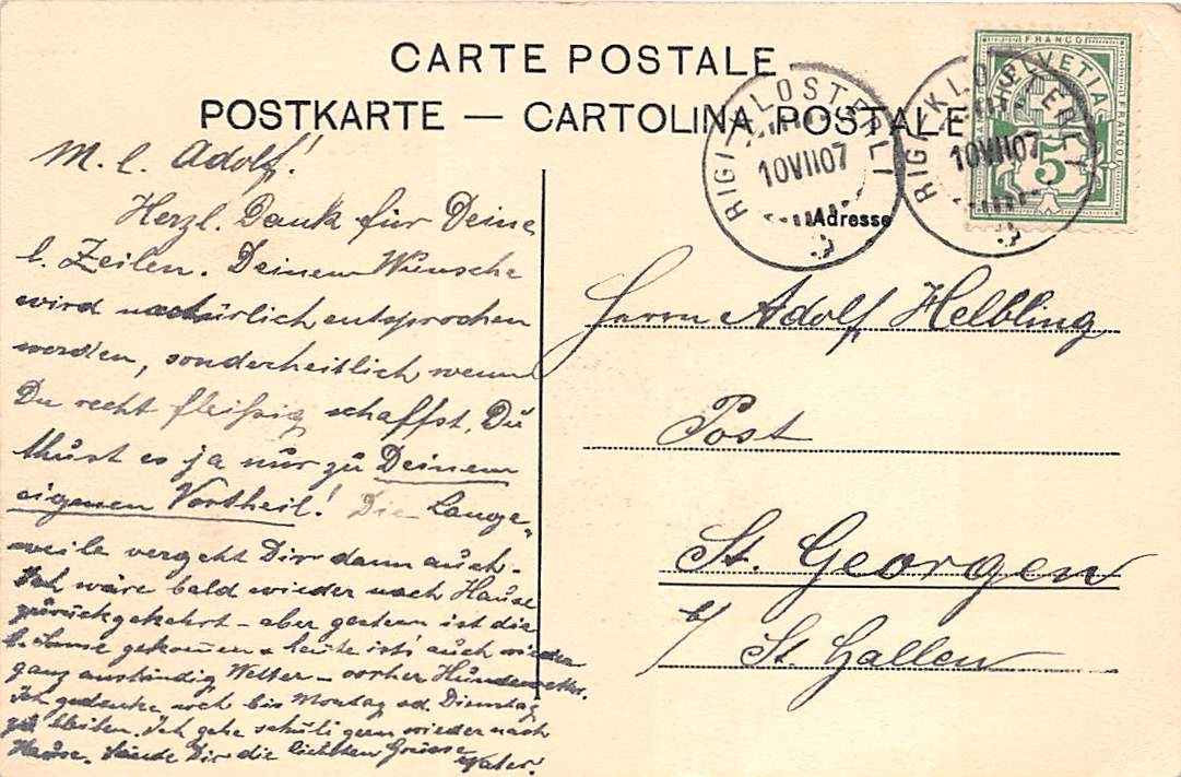 Rigi-Klösterli, Hotel Sonne