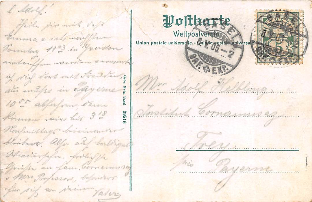 Basel, neue mittlere Rheinbrücke, belebt