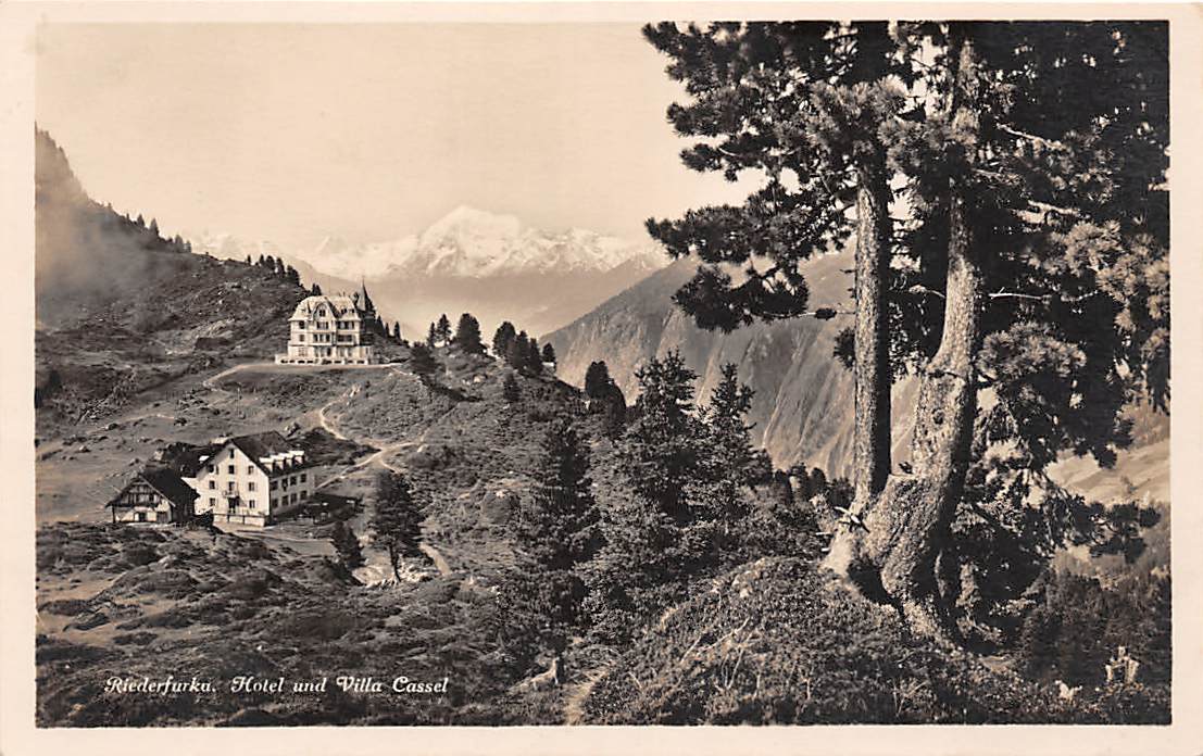 Rieder-Furka, und Villa Cassel