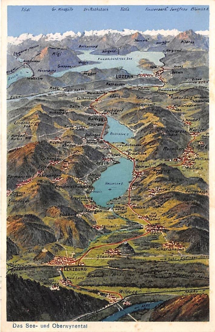 See- und Oberwynental, Panoramakarte