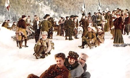 Bobfahrer, Concours international de luge a la Faucille