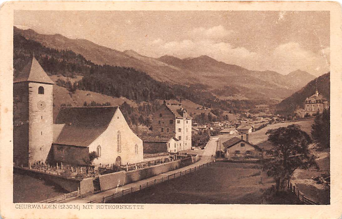 Churwalden, mit Rothornkette