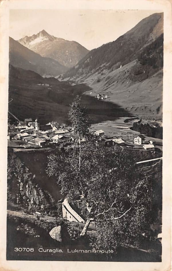 Curaglia, Lukmanierroute