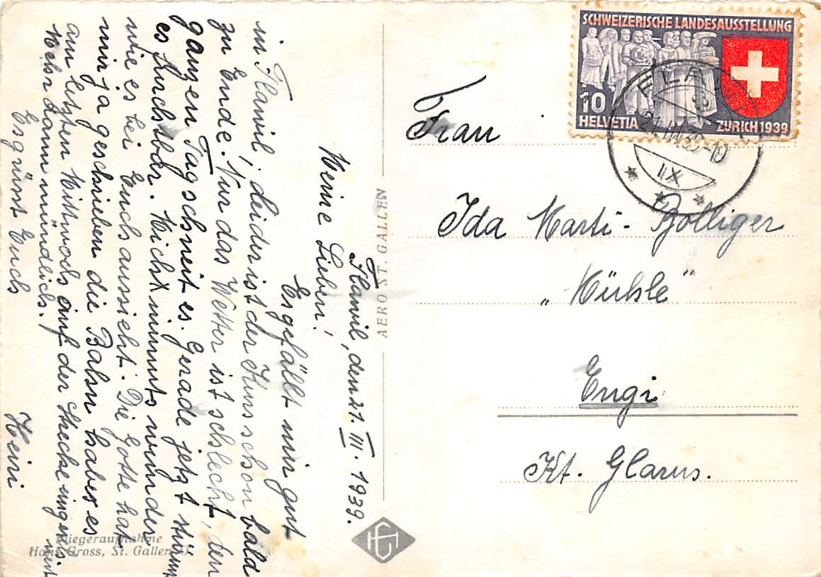 Flawil, Landwirtschaftliche Schule, Flugaufnahme