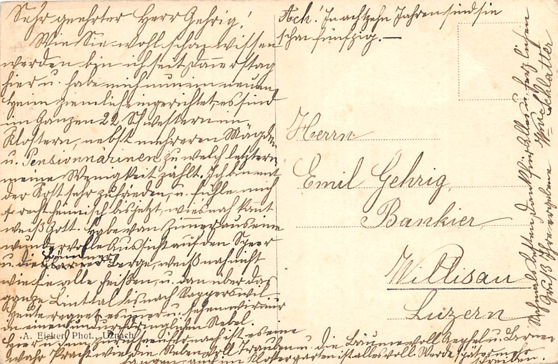 Gommiswald, Gruss vom Kloster Berg Sion