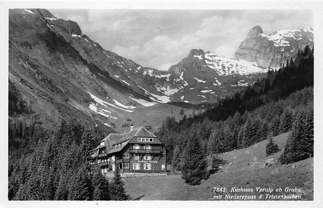 Grabs, Kurhaus Voralp mit Niederepass