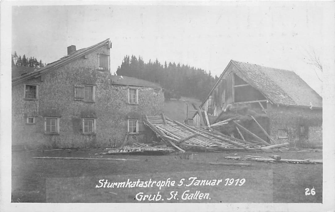 Grub, Sturmkatastrophe 1919