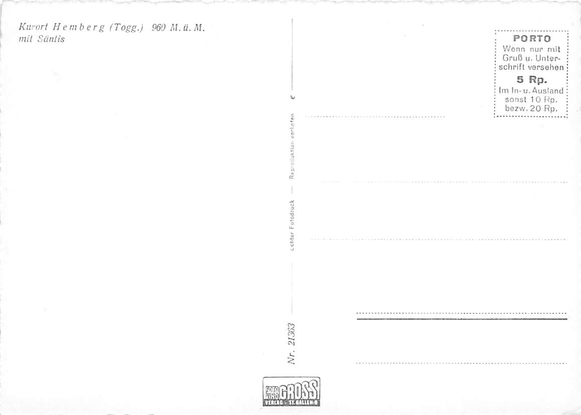 Hemberg, mit Säntis