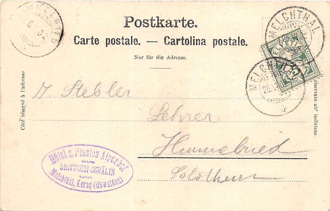 Melchtal, Gruss aus Melchtal