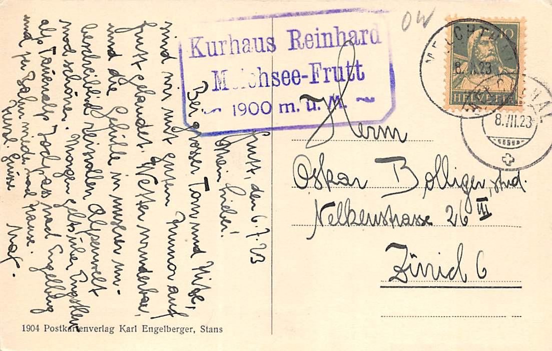 Tannenalp, Kurhaus Reinhard Melchsee-Frutt