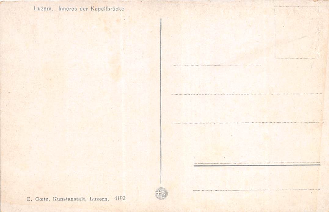 Luzern, Inneres der Kapellbrücke