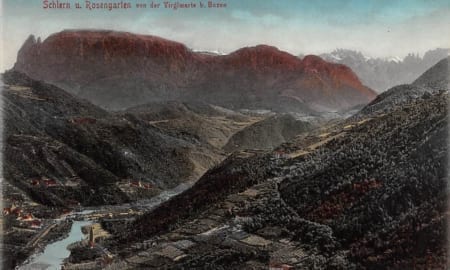 Schlern, und Rosengarten von der Virglwarte