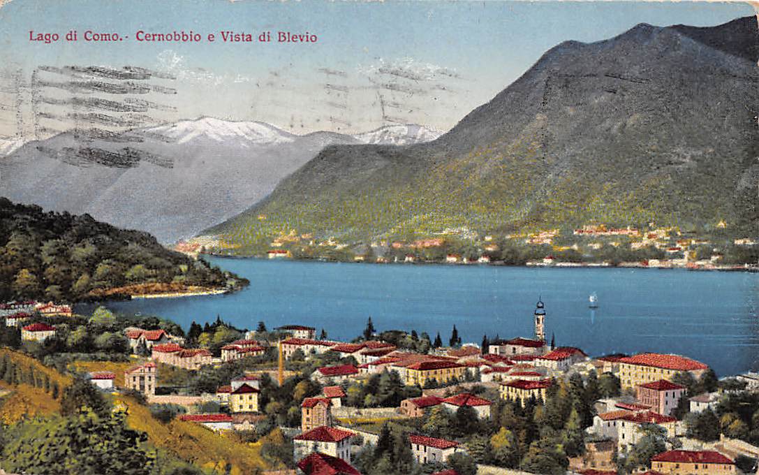 Cernobbio, e Vista di Blevio, Lago di Como