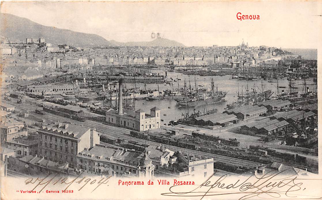 Genova, Panorama da Villa Rosazza