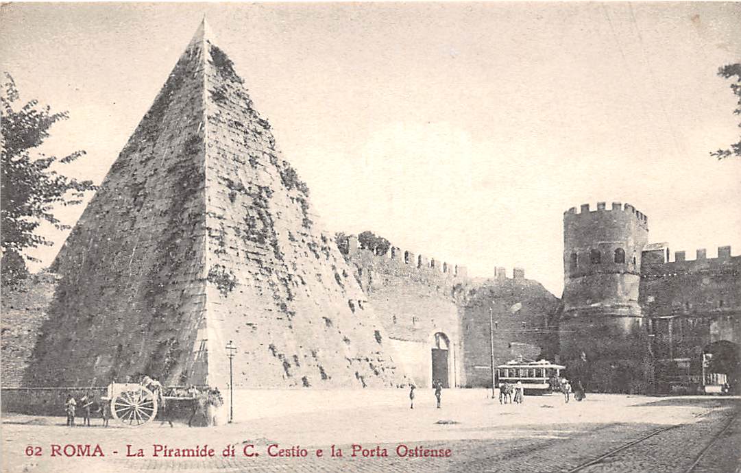 Roma, La Piramide di C. Cestio e la Porta Ostiense