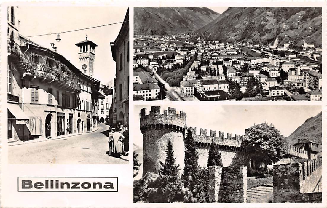 Bellinzona, Mehrbildkarte