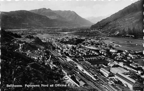 Bellinzona, Panorama Nord et Officina F.F.
