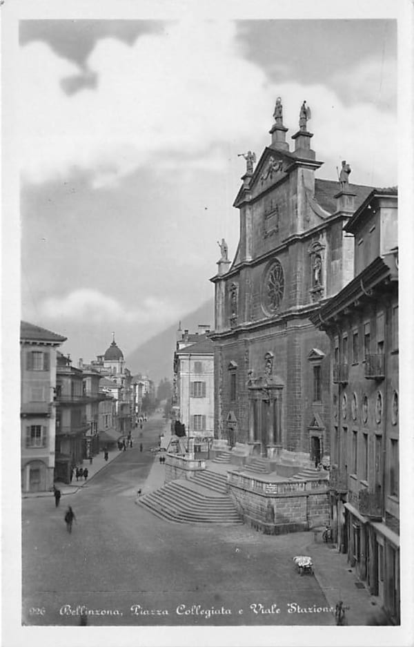 Bellinzona, Piazza Collegiata e Viale Stazione