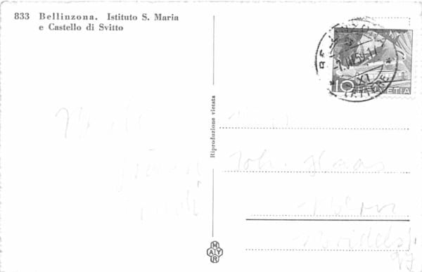 Bellinzona, Instituto S. Maria e Castello di Svitto